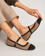 Gabbana Weave Beige Mary Jane - Lino Perros