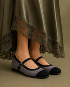 Gabbana Weave Grey Mary Jane - Lino Perros