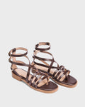 Mary Brown Gladiator Flats - Lino Perros
