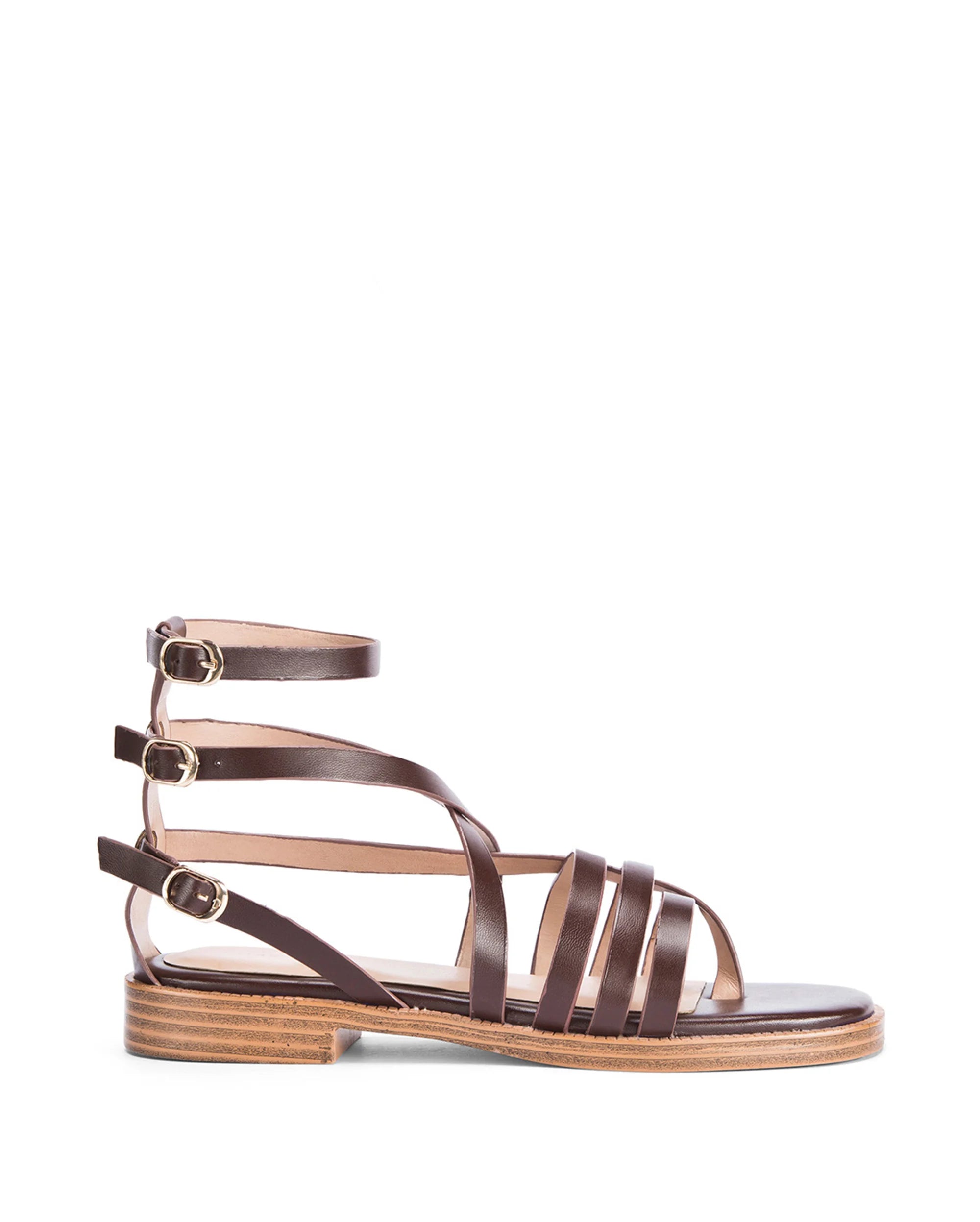 Mary Brown Gladiator Flats - Lino Perros