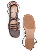 Mary Brown Gladiator Flats - Lino Perros