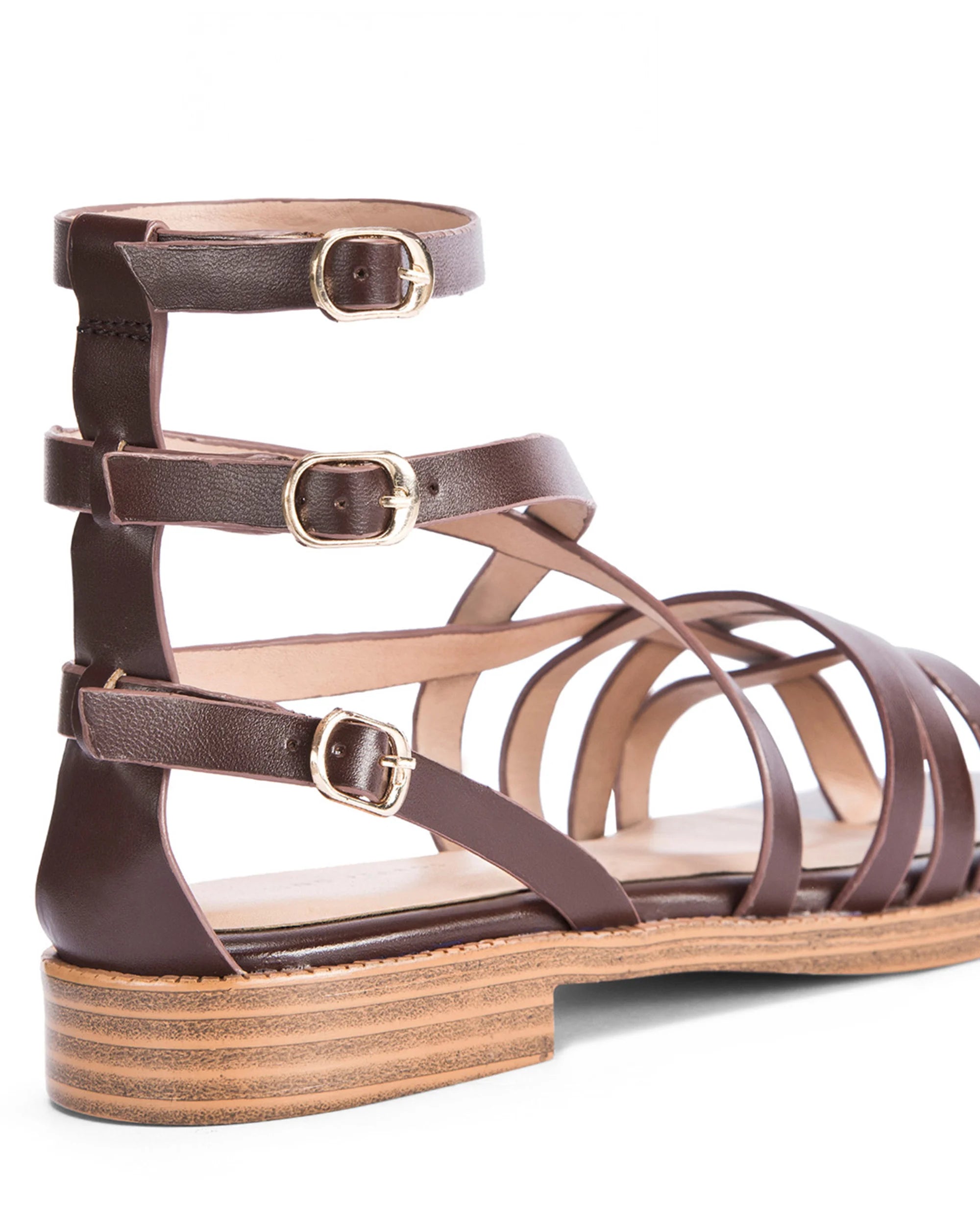 Mary Brown Gladiator Flats - Lino Perros