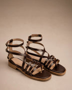 Mary Brown Gladiator Flats - Lino Perros