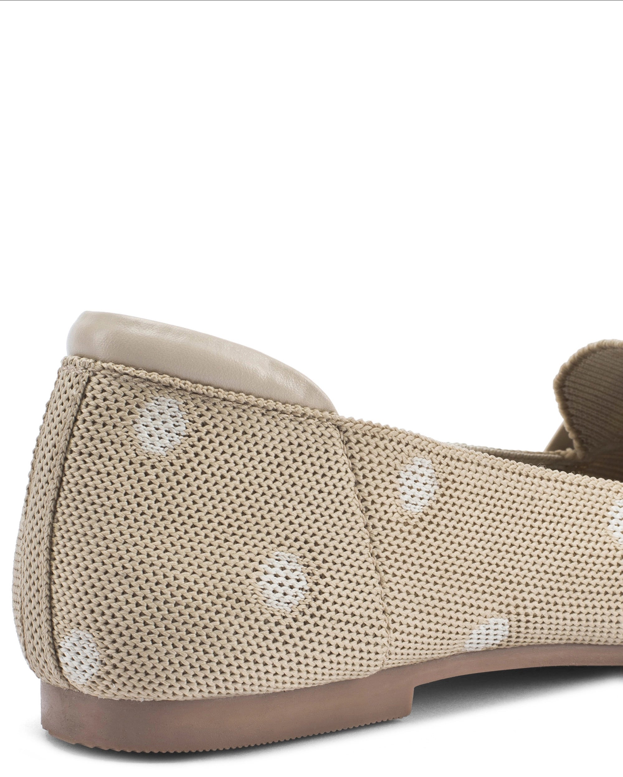 Hepburn Beige Polka Charm Loafers - Lino Perros