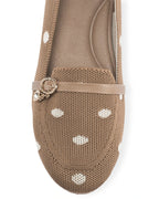 Hepburn Tan Polka Charm Loafers - Lino Perros
