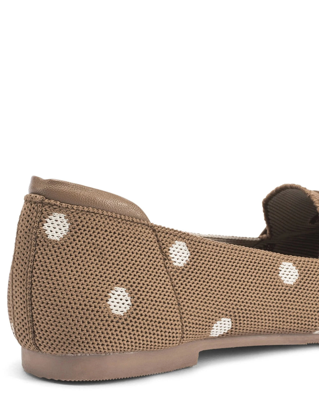 Hepburn Tan Polka Charm Loafers - Lino Perros