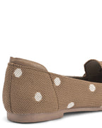 Hepburn Tan Polka Charm Loafers - Lino Perros