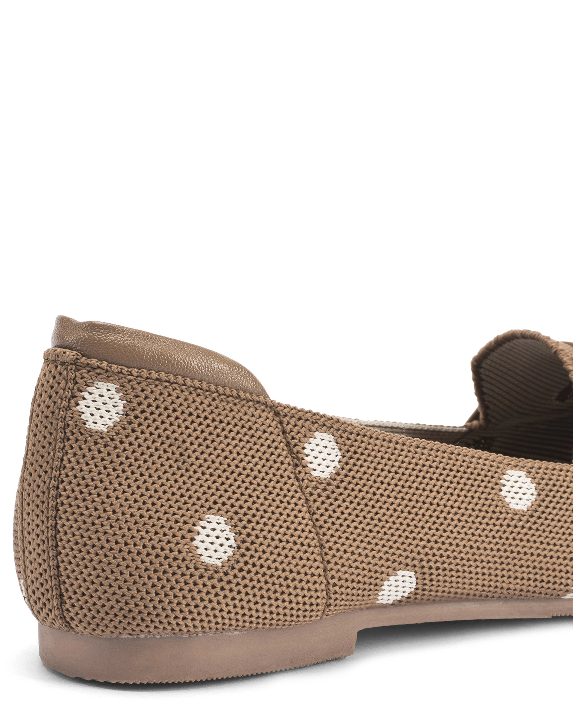 Hepburn Tan Polka Charm Loafers - Lino Perros
