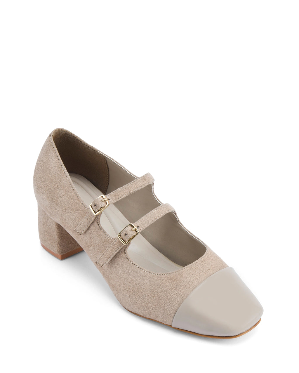 Hepburn Beige Belle Buckle Heels | Lino Perros