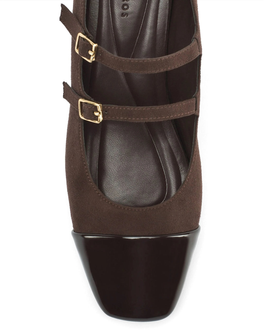 Hepburn Coffee Belle Buckle Heels - Lino Perros