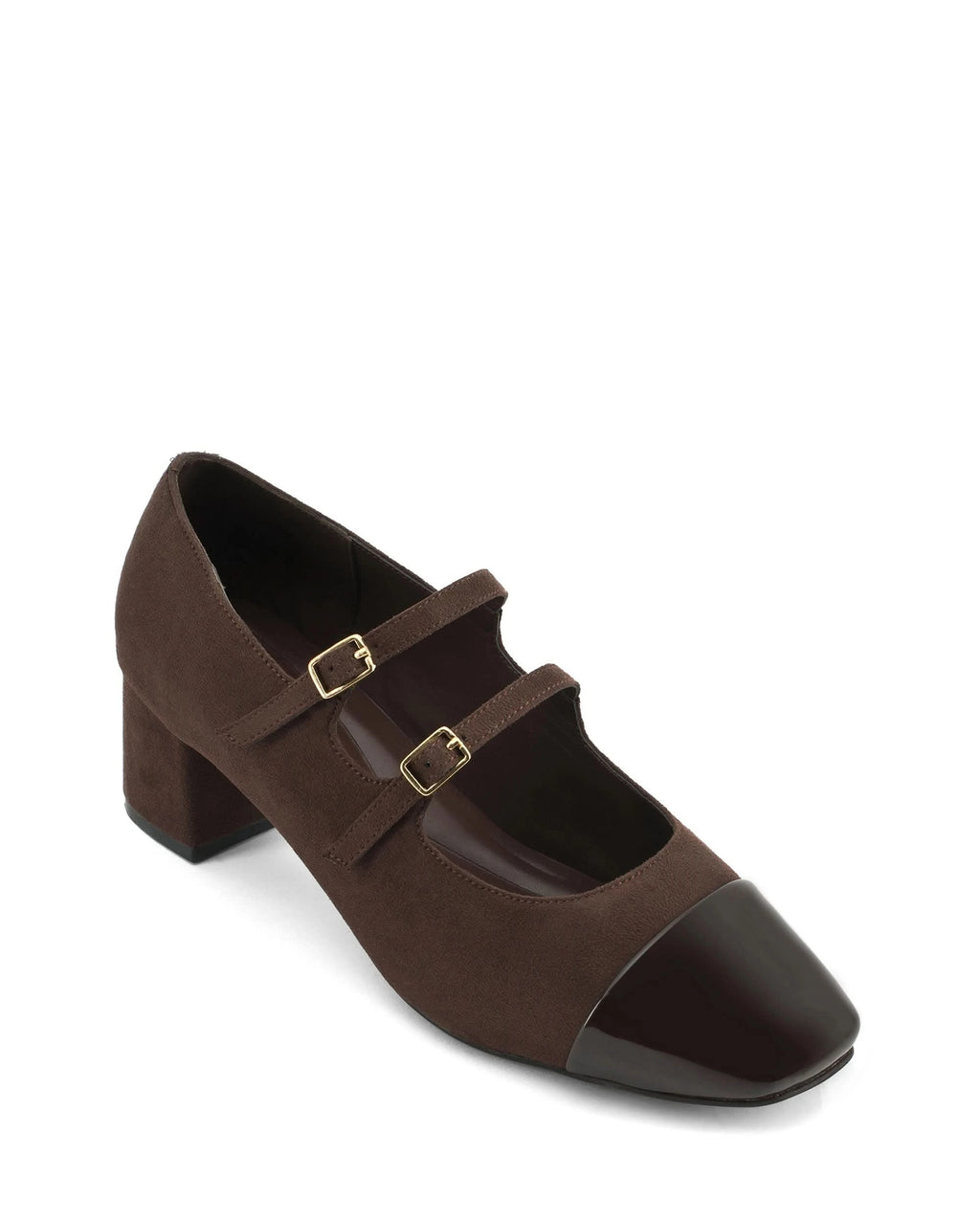 Hepburn Coffee Belle Buckle Heels - Lino Perros
