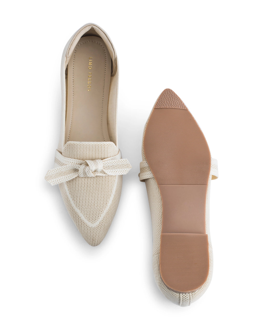 Hepburn Beige Daisy Bow Loafers