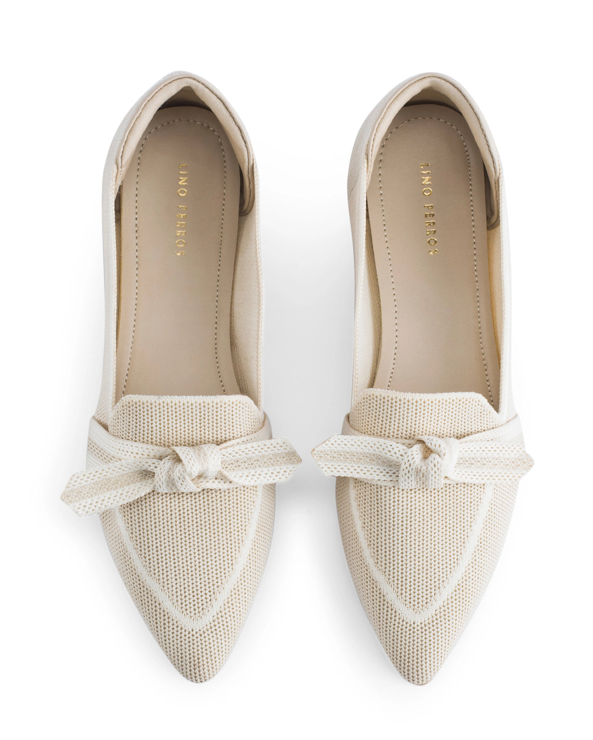 Hepburn Beige Daisy Bow Loafers
