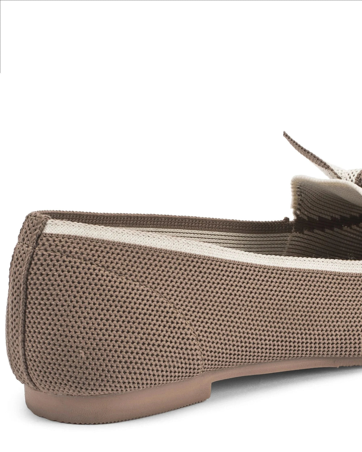 Hepburn Taupe Daisy Bow Loafers - Lino Perros