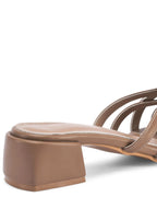 Gabbana Beige Siena Buckle Heels - Lino Perros