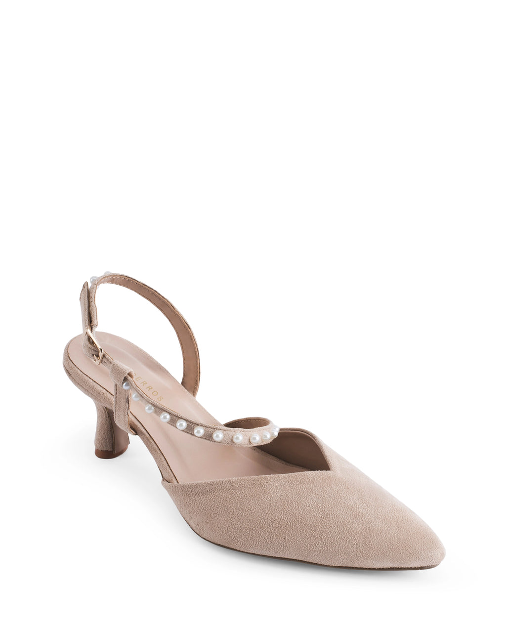 Victoria Bella Pearl Kitten Beige Heels