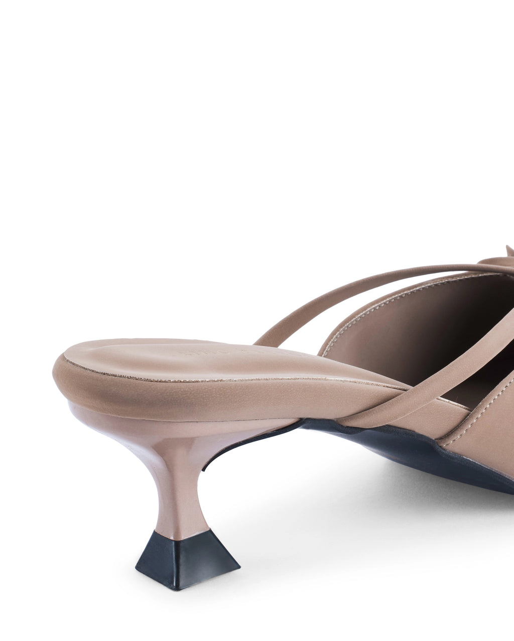Hepburn Bow Bliss Beige Kitten Heels