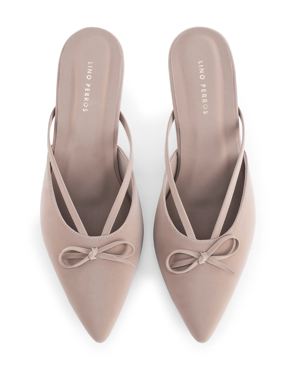 Hepburn Bow Bliss Beige Kitten Heels