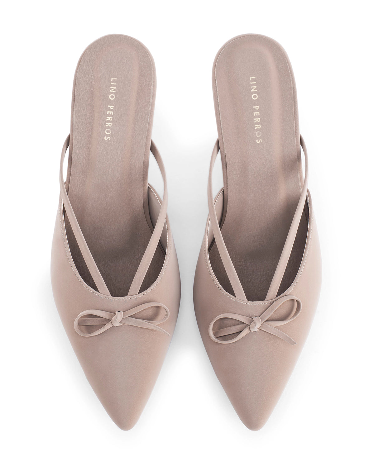 Hepburn Bow Bliss Beige Kitten Heels