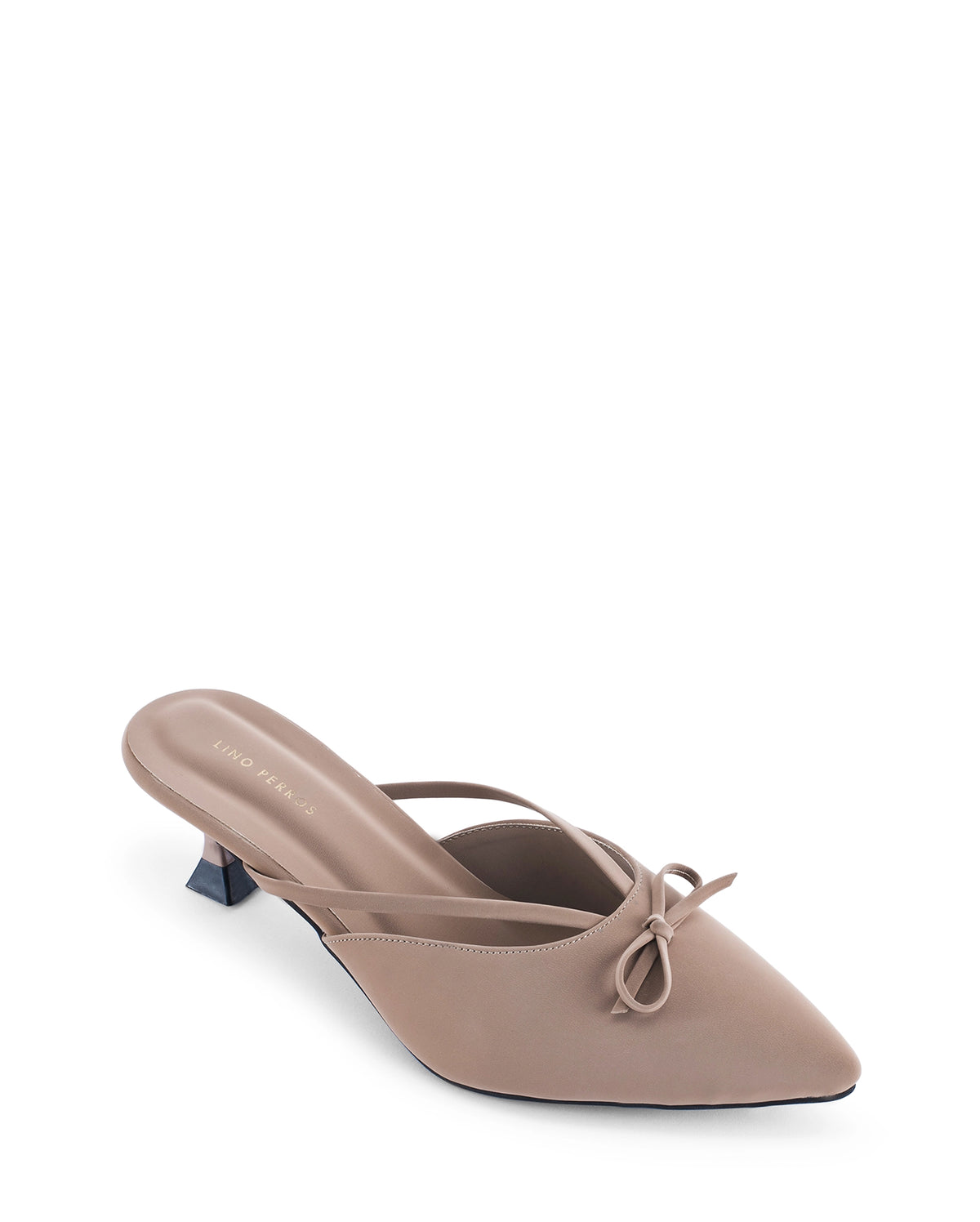 Hepburn Bow Bliss Beige Kitten Heels