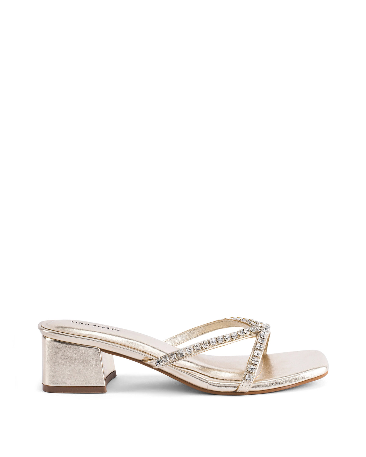 Victoria Radiance Gold Block Heels
