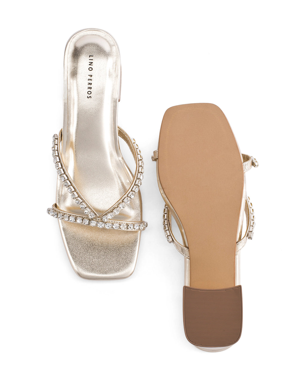 Victoria Radiance Gold Block Heels