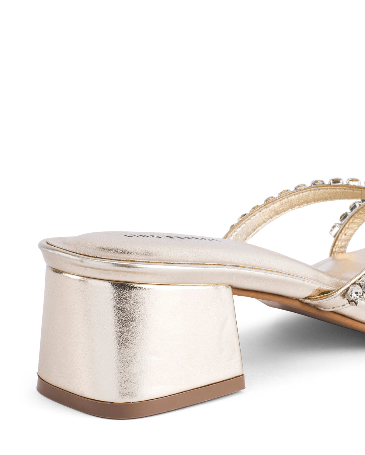 Victoria Radiance Gold Block Heels