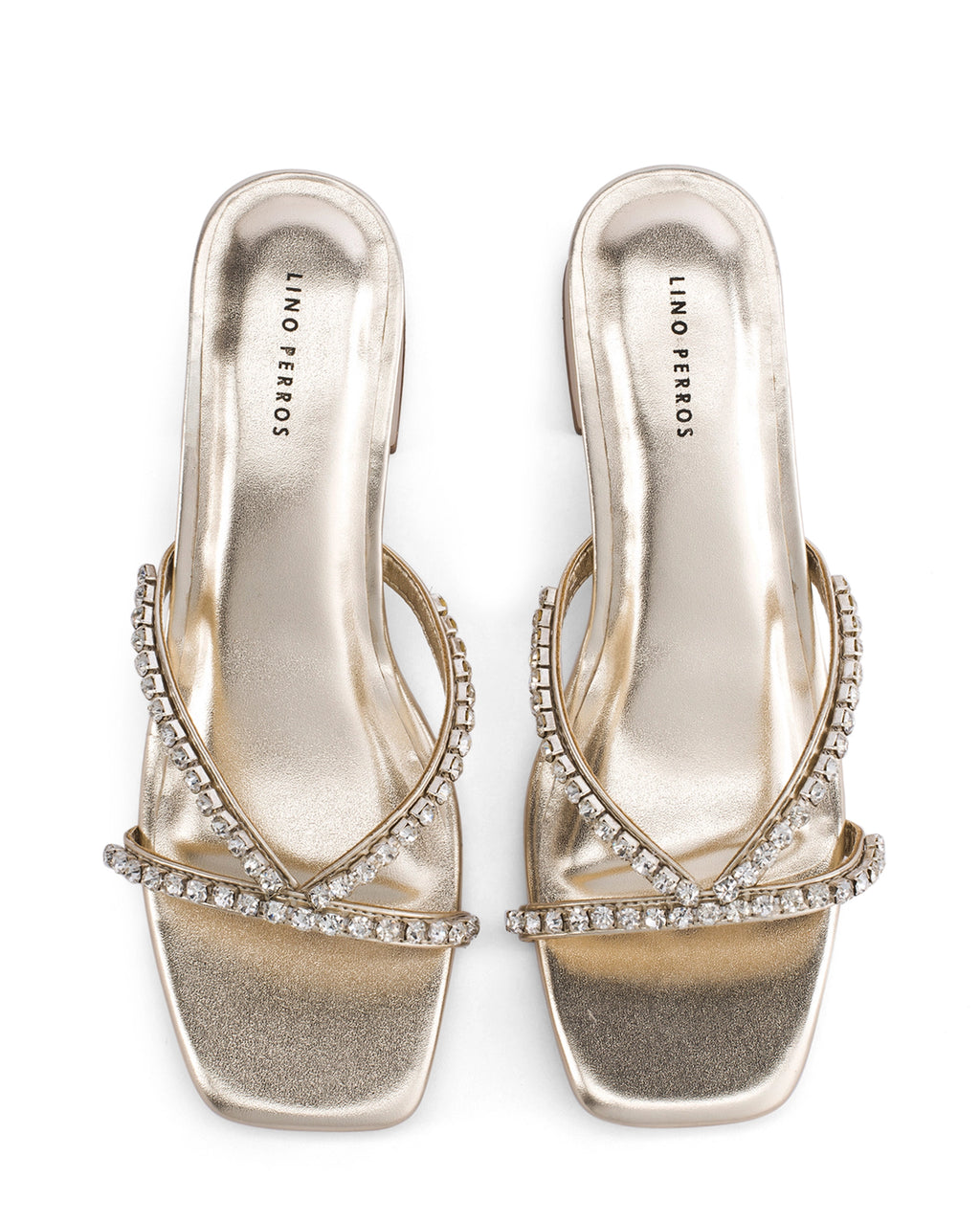 Victoria Radiance Gold Block Heels