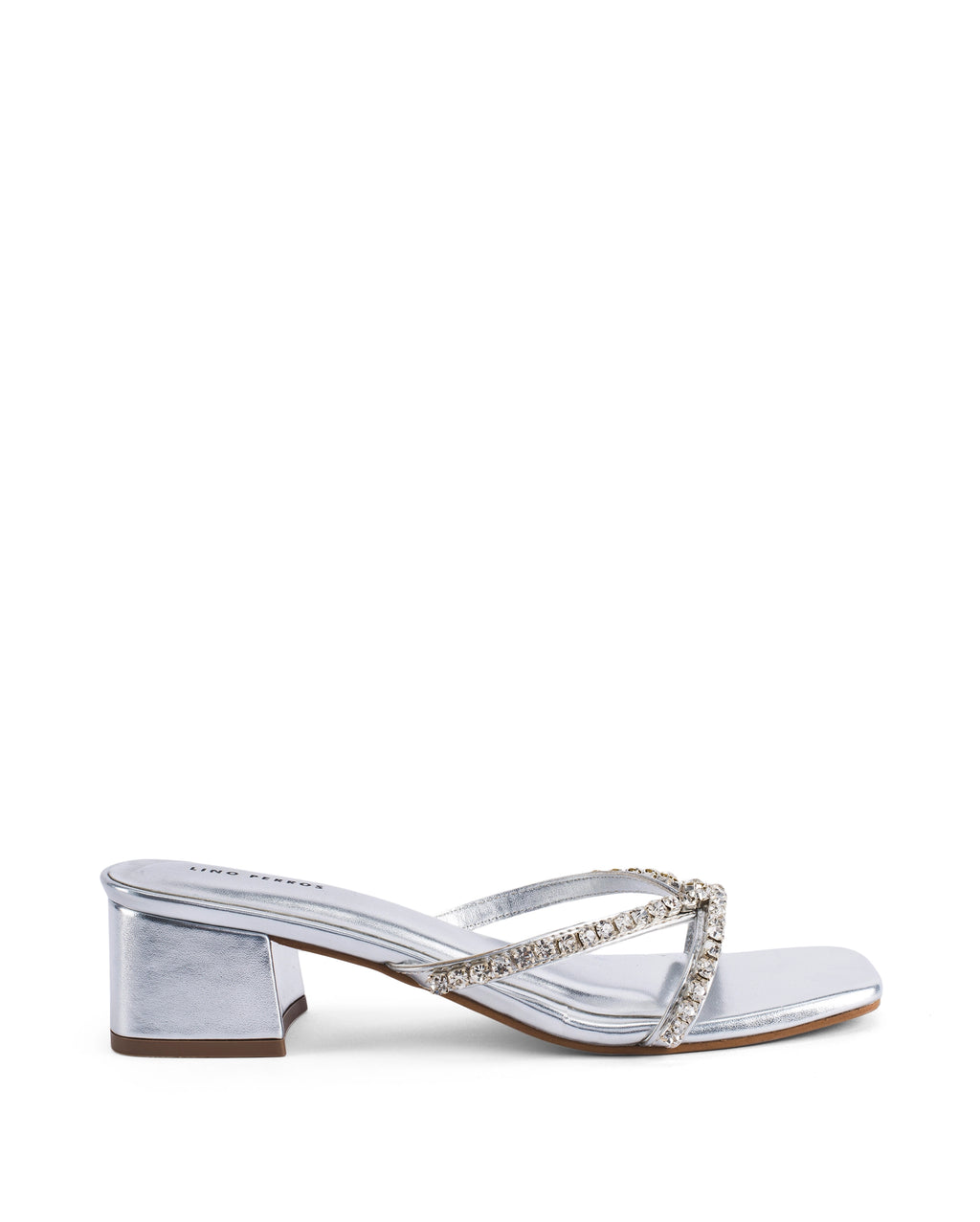 Victoria Radiance Silver Block Heels