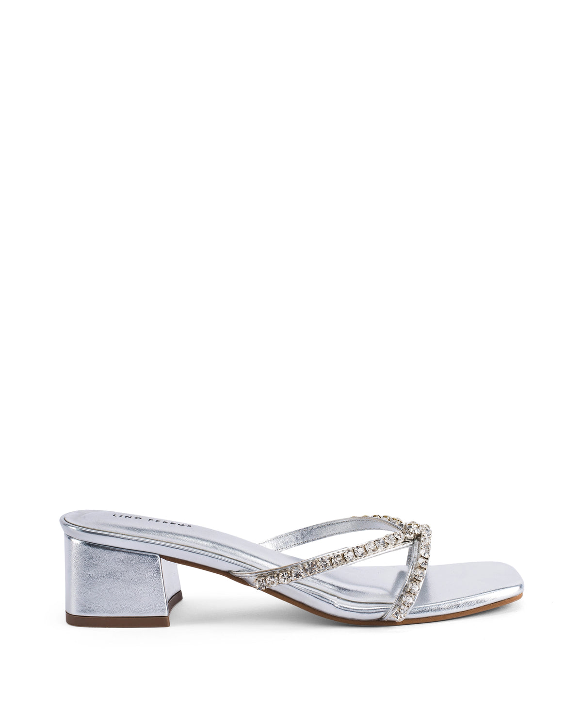 Victoria Radiance Silver Block Heels