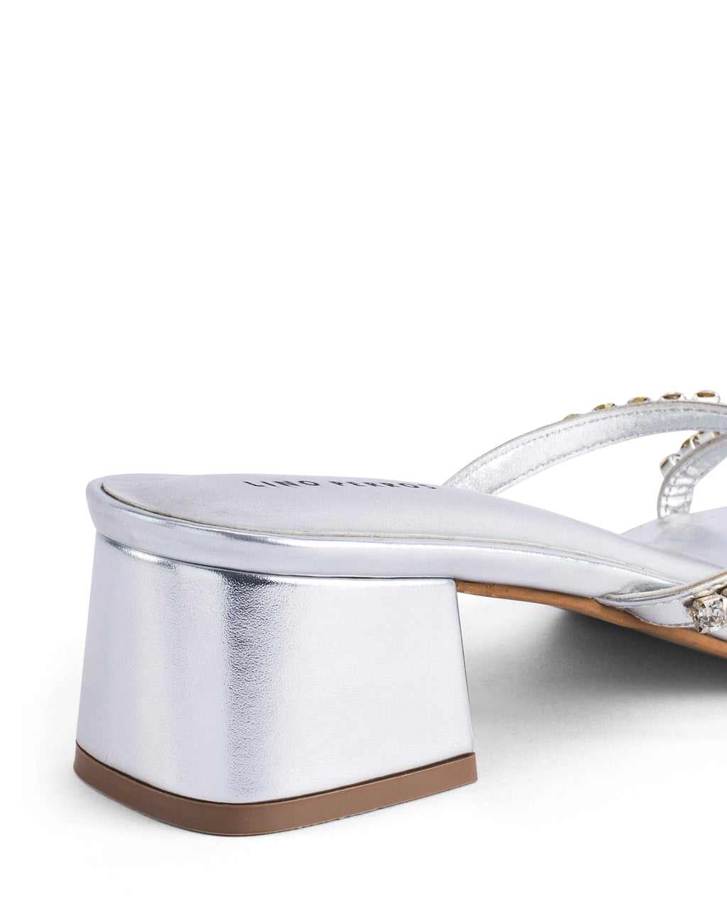 Victoria Radiance Silver Block Heels