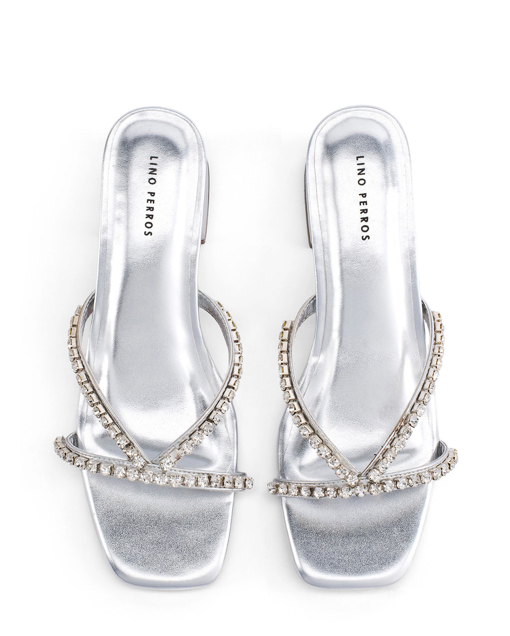Victoria Radiance Silver Block Heels