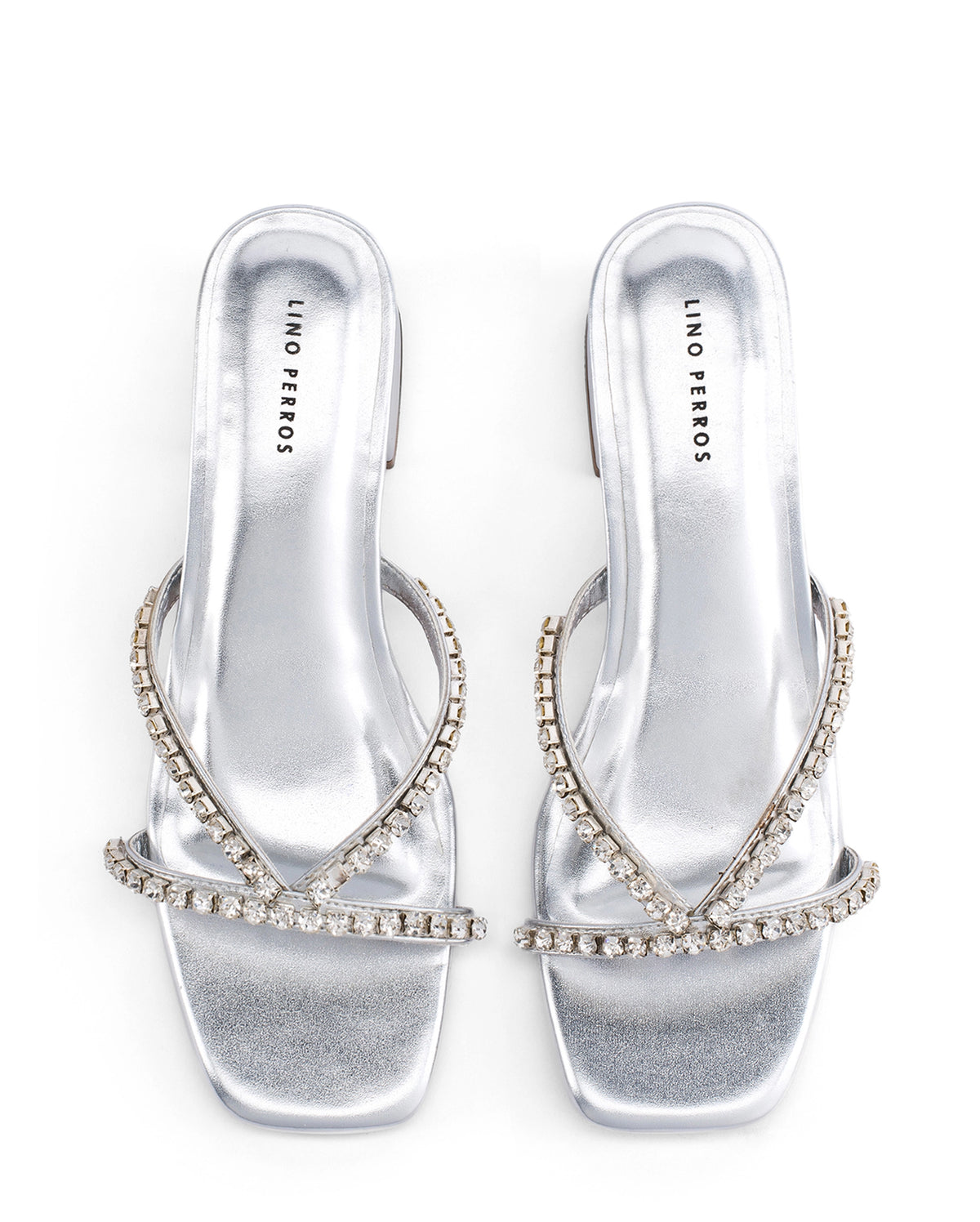 Victoria Radiance Silver Block Heels
