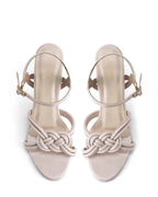 Gabbana Braid Off-white Block Heels