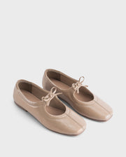 Gabbana  Bow Beige Ballerinas