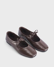 Gabbana  Bow Coffee Ballerinas