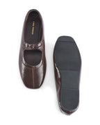 Gabbana  Bow Coffee Ballerinas