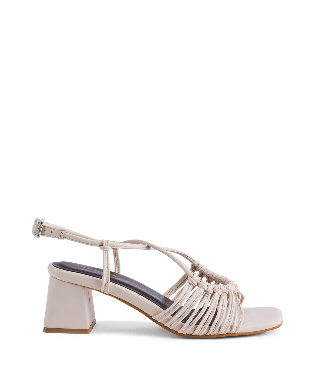 Gabbana Knot Off-white Block Heels