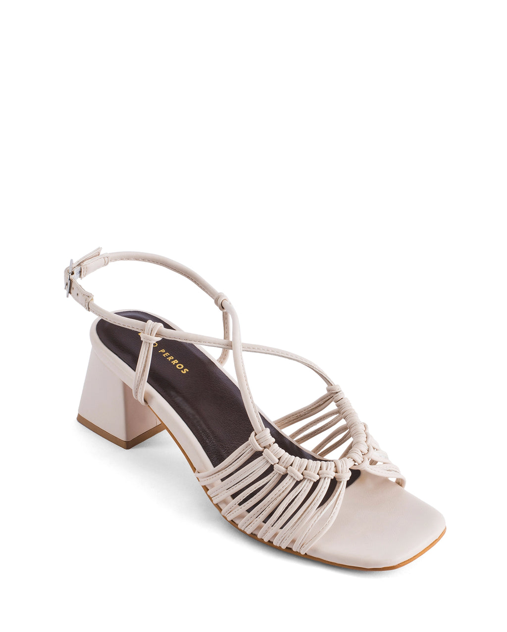 Gabbana Knot Off-white Block Heels