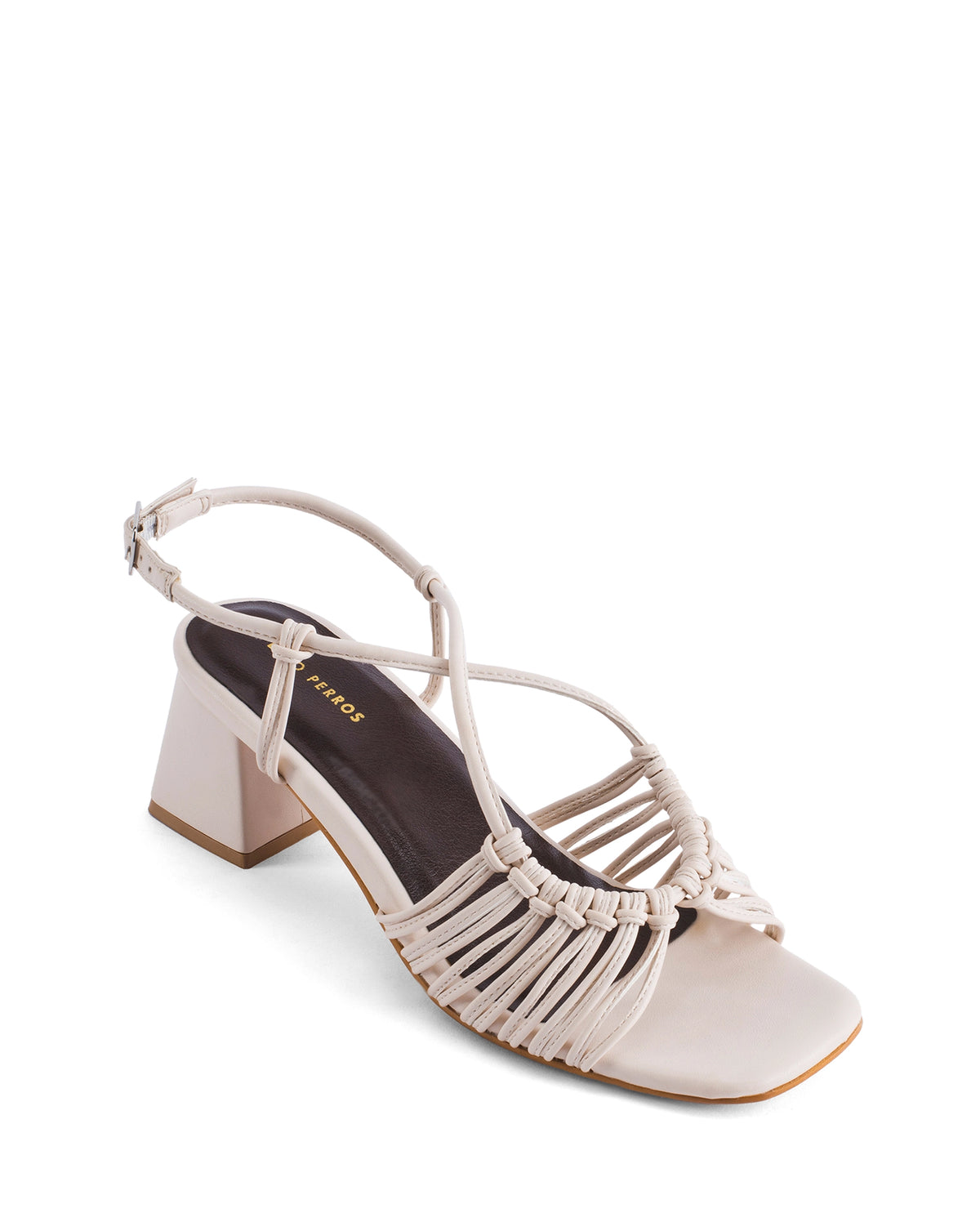 Gabbana Knot Off-white Block Heels
