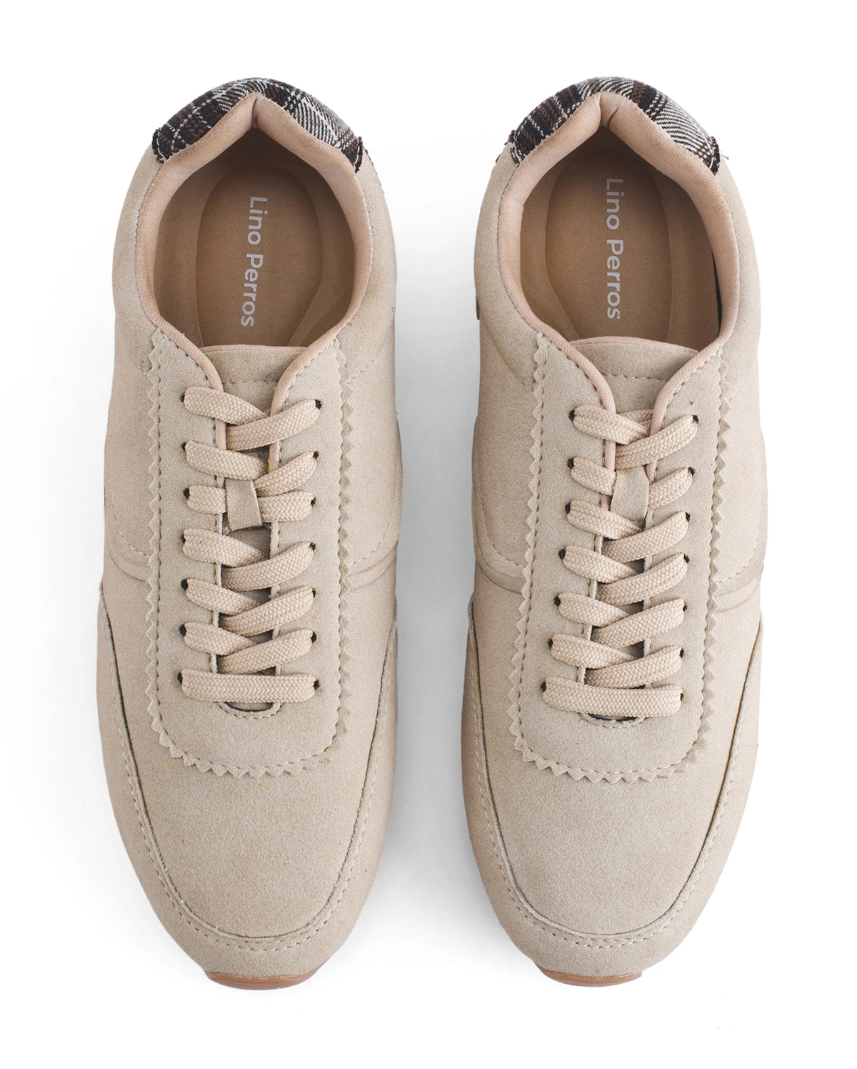 Stellar Check Icon Beige Sneakers
