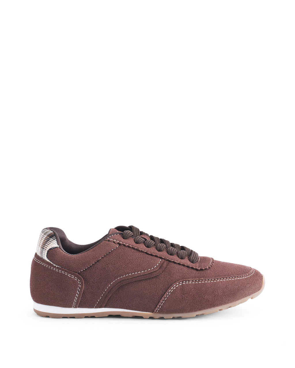 Stellar Check Icon Brown Sneakers