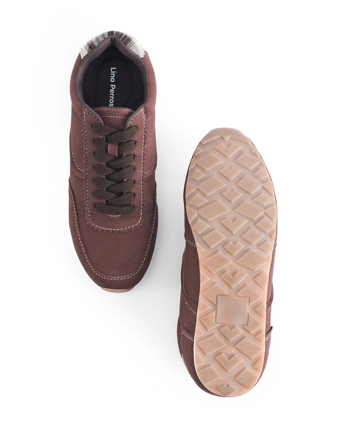 Stellar Check Icon Brown Sneakers
