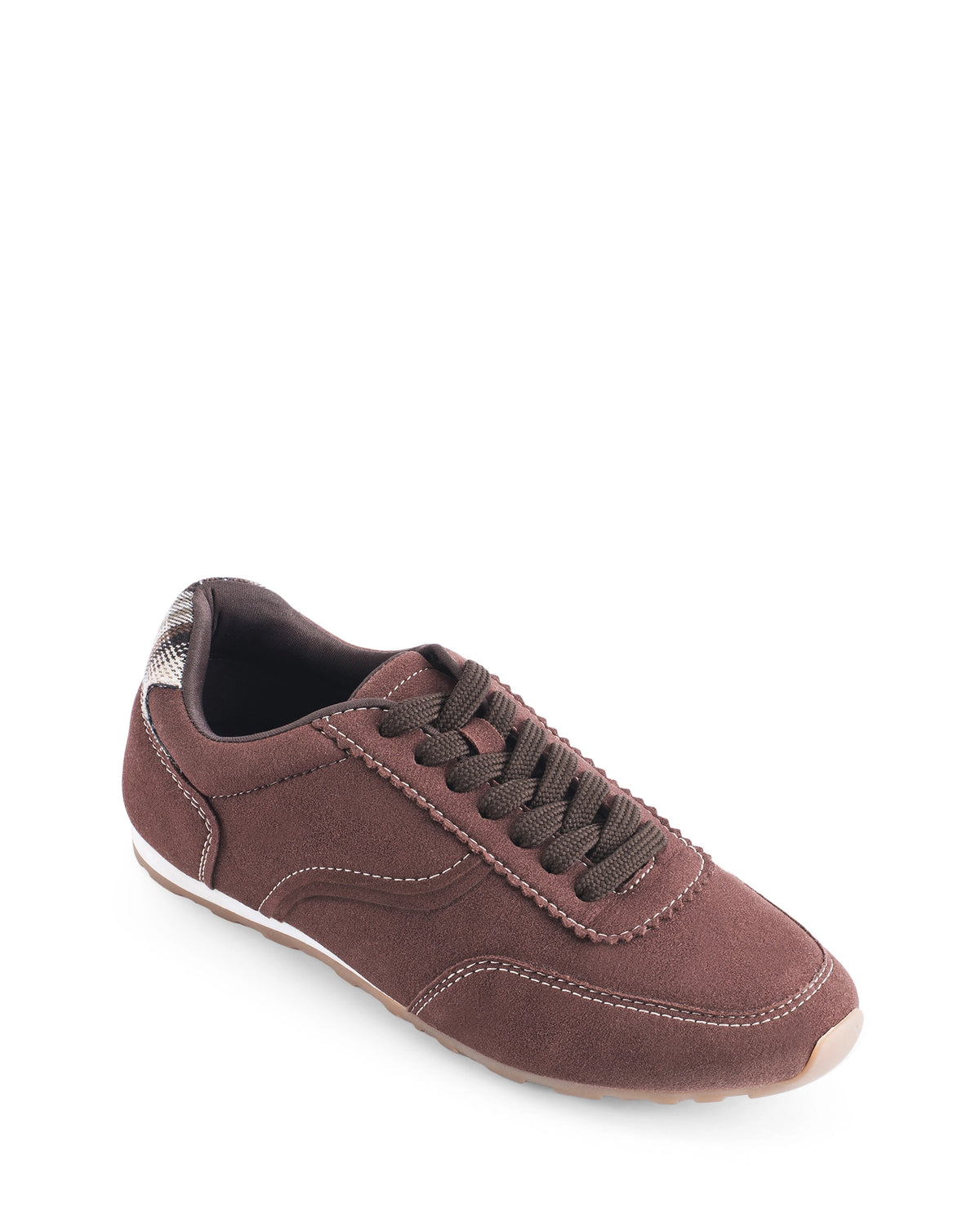 Stellar Check Icon Brown Sneakers