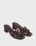 Gabbana Alessia Coffee Block Heels