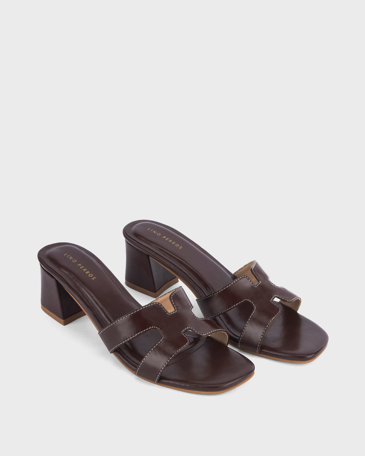 Gabbana Alessia Coffee Block Heels