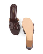Gabbana Alessia Coffee Block Heels