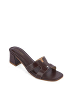 Gabbana Alessia Coffee Block Heels