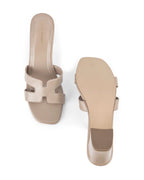 Gabbana Alessia Nude Block Heels