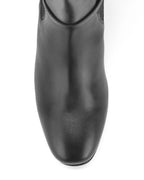 Ava Belted Charm Black Ankle Boots